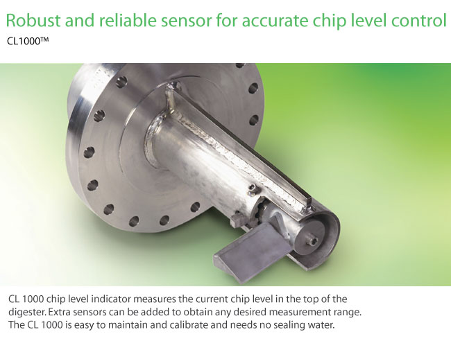 CompactCooking G2 -CL 1000 chip level indicator (Valmet)