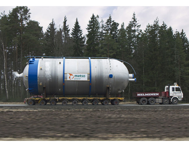 Batch digester before erection (Valmet)