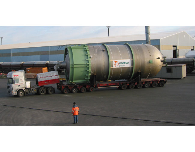 Batch digester before erection (Valmet)