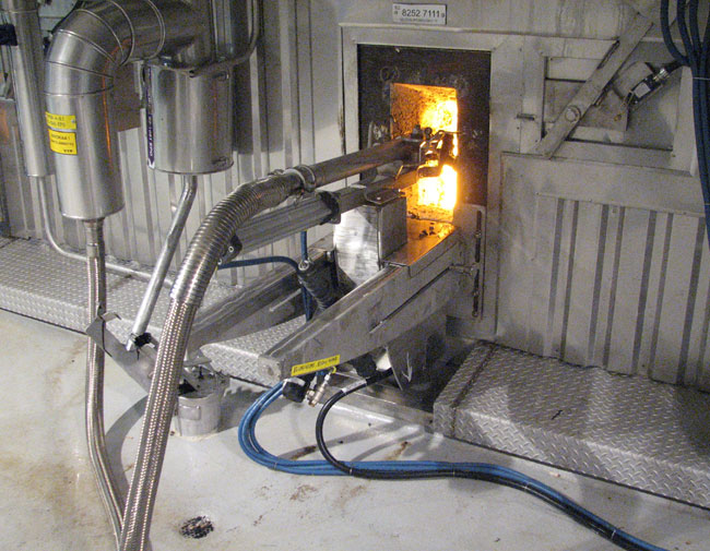 Recovery boiler liquor gun (Mets Fibre)