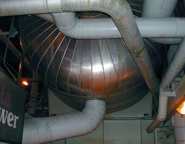 Tanque de agua de alimentacin de la caldera de recuperacin (Mets Fibre)