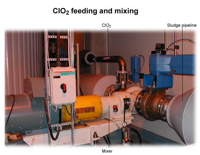 ClO2 feeding and mixing (Sunila)
