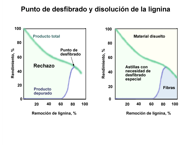 Punto de desfibrado y disolucin de la lignina (Prowledge)